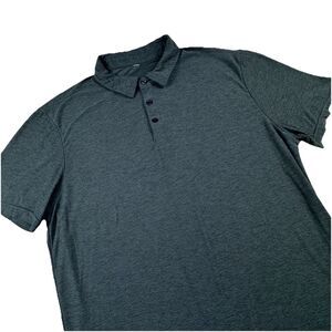 Vuori Strato Tech Polo Men Sm Gray Performance Short Sleeve Stretch Golf Active